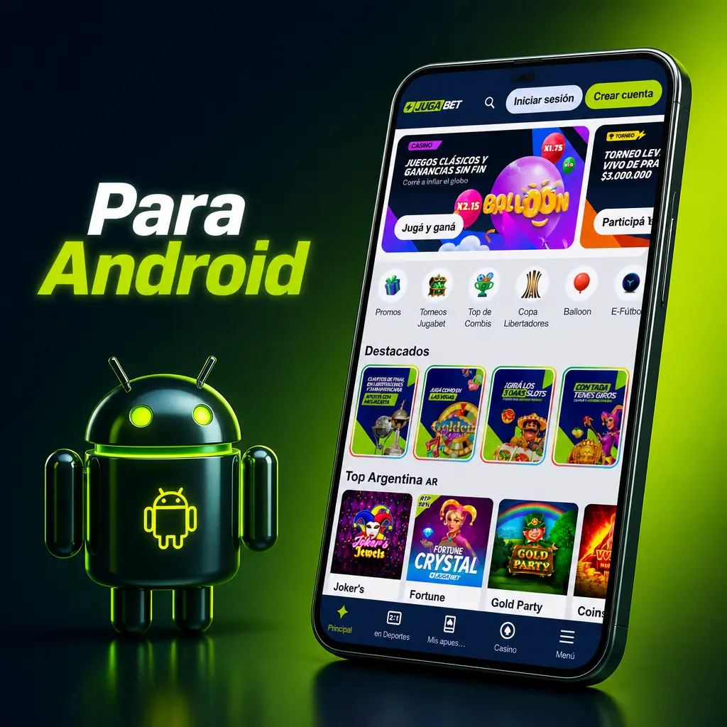 App de Jugabet para Android mostrando descarga de APK e instalación desde fuentes desconocidas en dispositivos Android 6.0