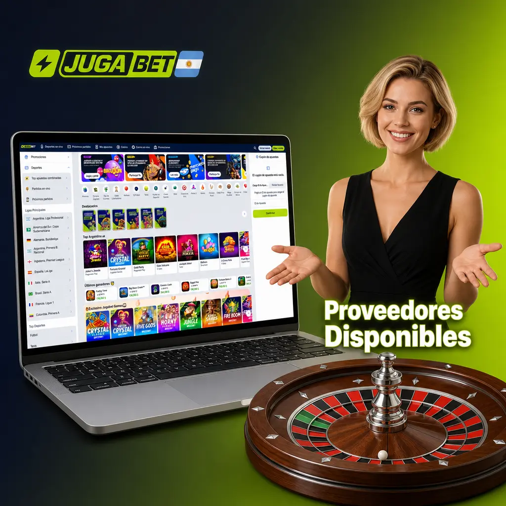 Proveedores de casino en vivo Evolution, Pragmatic Play y Playtech disponibles en Jugabet con mesas en español