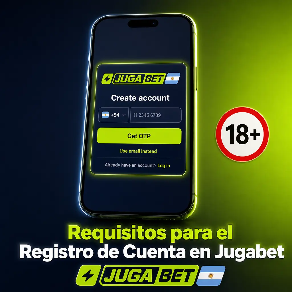 Requisitos para crear una cuenta en Jugabet Argentina: edad mínima, verificación KYC y datos personales válidos.